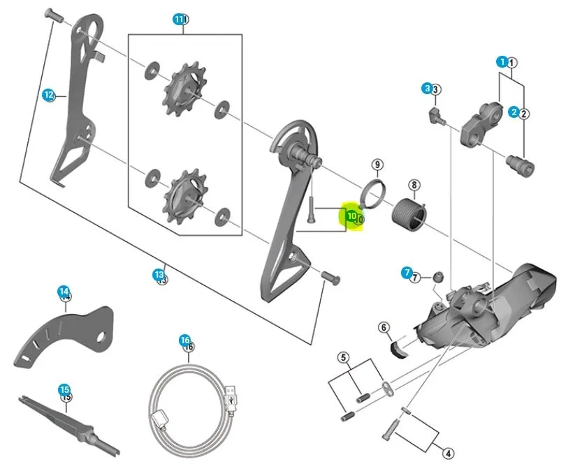 Shimano Ultegra RD-R8150 Ytterplatta Shimano Ultegra RD-R8150 Ytterplatta