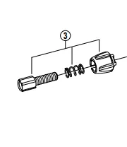 Shimano Växelvajer Justeringsskruv för shimano vridgrepp