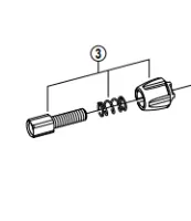 Shimano Växelvajer Justeringsskruv för shimano vridgrepp Shimano Växelvajer Justeringsskruv för shimano vridgrepp