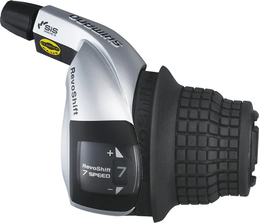 Shimano Vridhandtag Revo till 7 utanpåliggande växlar, Silver Shimano Vridhandtag Revo till 7 utanpåliggande växlar, Silver