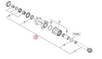 Shimano WH-6800 Axelset bak Shimano WH-6800 Axelset bak