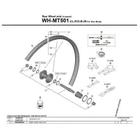 Shimano Wh-mt501 Right Låsmutter Shimano Wh-mt501 Right Låsmutter