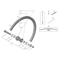 Shimano Wh-r9270-c50-tu-f Right Låsmutter Shimano Wh-r9270-c50-tu-f Right Låsmutter