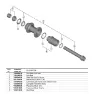 Shimano WH-RS171 Komplet Axel Thru