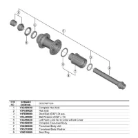 Shimano WH-RS171 Komplet Axel Thru Shimano WH-RS171 Komplet Axel Thru