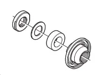 Shimano WH-RS21 Konus Vänster Bak Shimano WH-RS21 Konus Vänster Bak