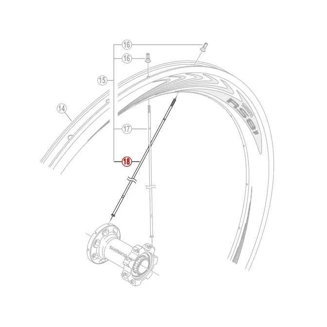 Shimano WH-RS81 C50 Eker