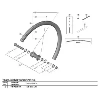Shimano WH-RX570-TL-12 Navaksel Shimano WH-RX570-TL-12 Navaksel