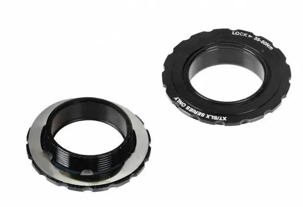 Shimano XT FCM8100 Crank Lock Ring and Washer, Black Shimano XT FCM8100 Crank Lock Ring and Washer, Black