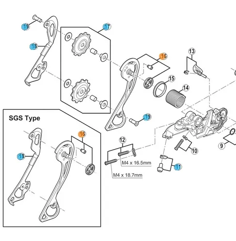 Shimano XT M786 GS Bakväxel Innerplatta Shimano XT M786 GS Bakväxel Innerplatta