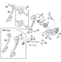 Shimano XT M786 GS Bakväxel Innerplatta Shimano XT M786 GS Bakväxel Innerplatta