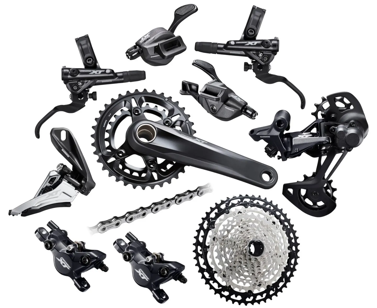 Shimano XT M8100 2x12 Komponentgrupp Shimano XT M8100 2x12 Komponentgrupp
