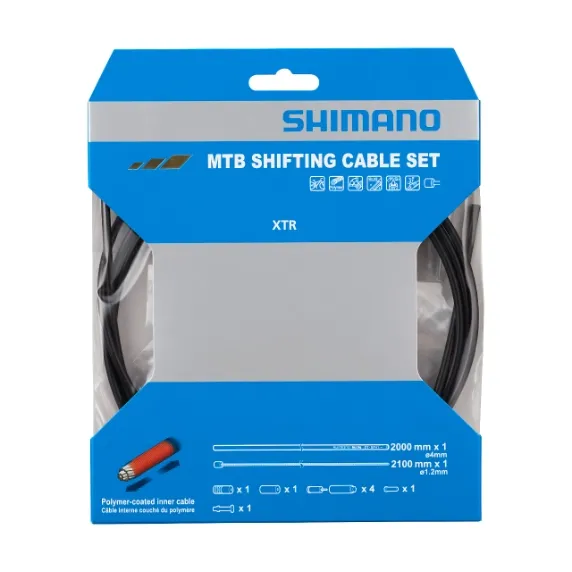 Shimano XTR Polymerbelagt Växelvajerset