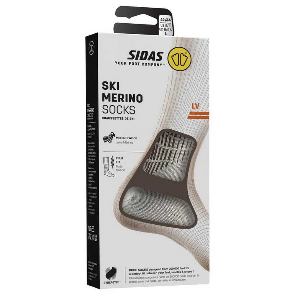 sidas Ski Merino Mid Volume Strumpor male