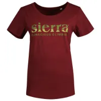 Sierra Climbing Burgundy T-shirt Med Korta ärmar