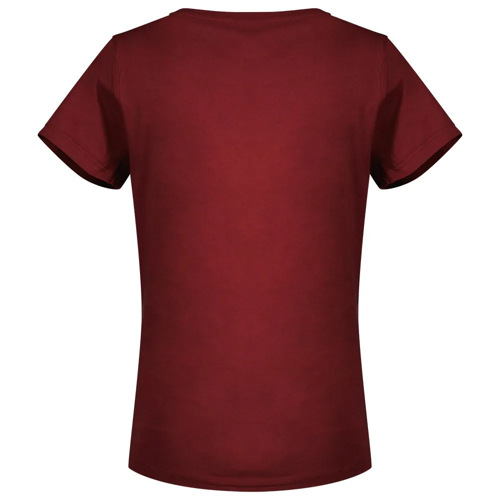 Sierra Climbing Burgundy T-shirt Med Korta ärmar
