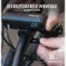 SIGMA SPORT Aura 40/hiro 10 Ride Safe To School Cykellampset, Black / red, One Size