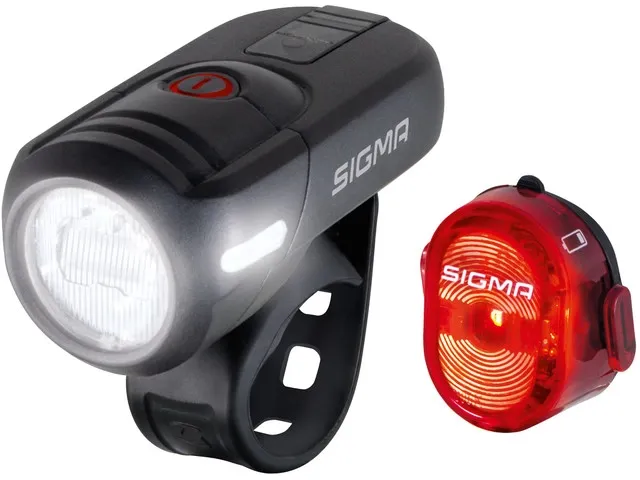 SIGMA SPORT Aura 45 USB + Nugget II Lampset