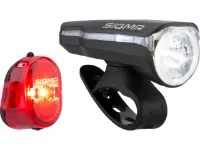 SIGMA SPORT Aura 60 Frontlicht + Nugget II Rücklicht LED Beleuchtungsset m. STVZO