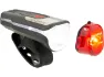 SIGMA SPORT Aura 80 Frontlicht + Nugget II Rücklicht LED Beleuchtungsset m. StVZO, Black, One Size