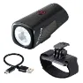 SIGMA SPORT Buster 400hl Helmet Framlampa, Black, 400 Lumens