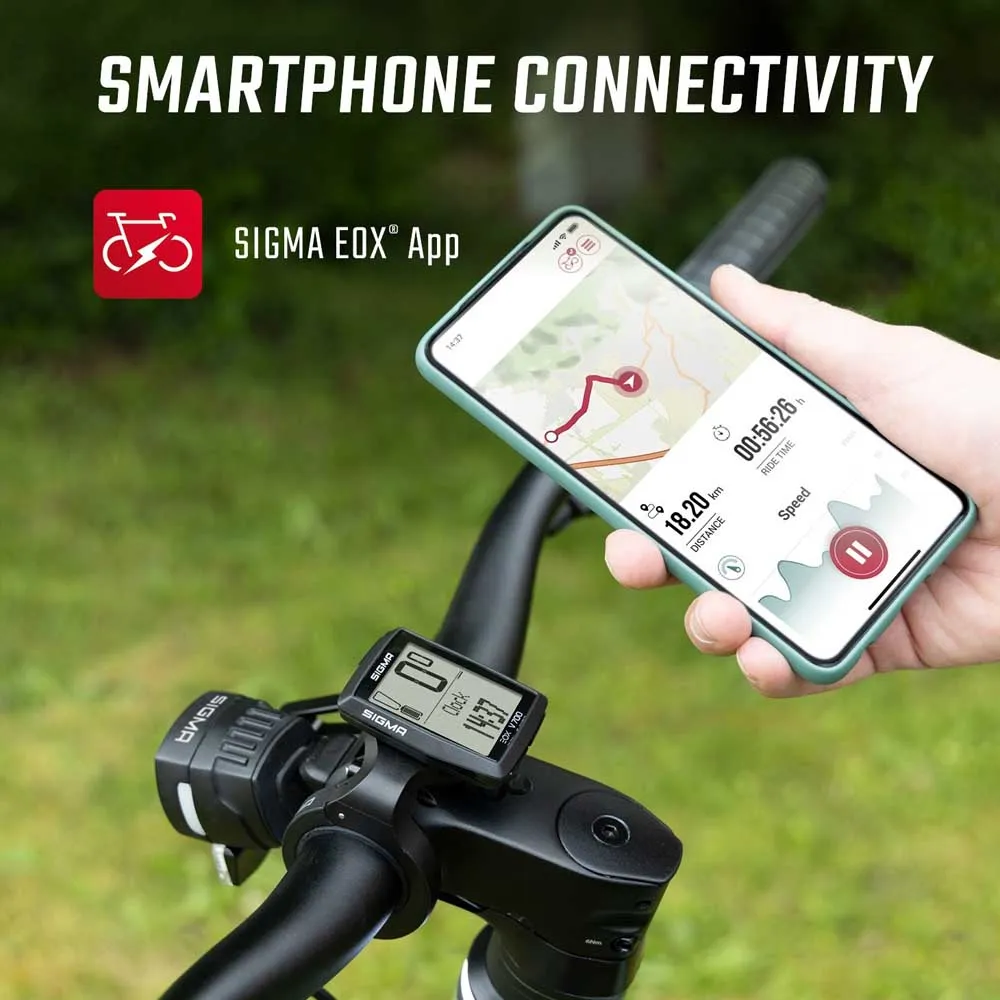 SIGMA SPORT Eox View 700 Cykeldator, Black, One Size