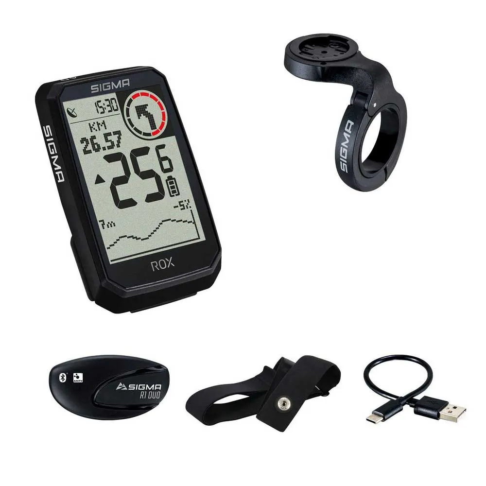 SIGMA SPORT Rox 4.0 Endurance Hr Set Cykeldator, Black, One Size SIGMA SPORT Rox 4.0 Endurance Hr Set Cykeldator, Black, One Size