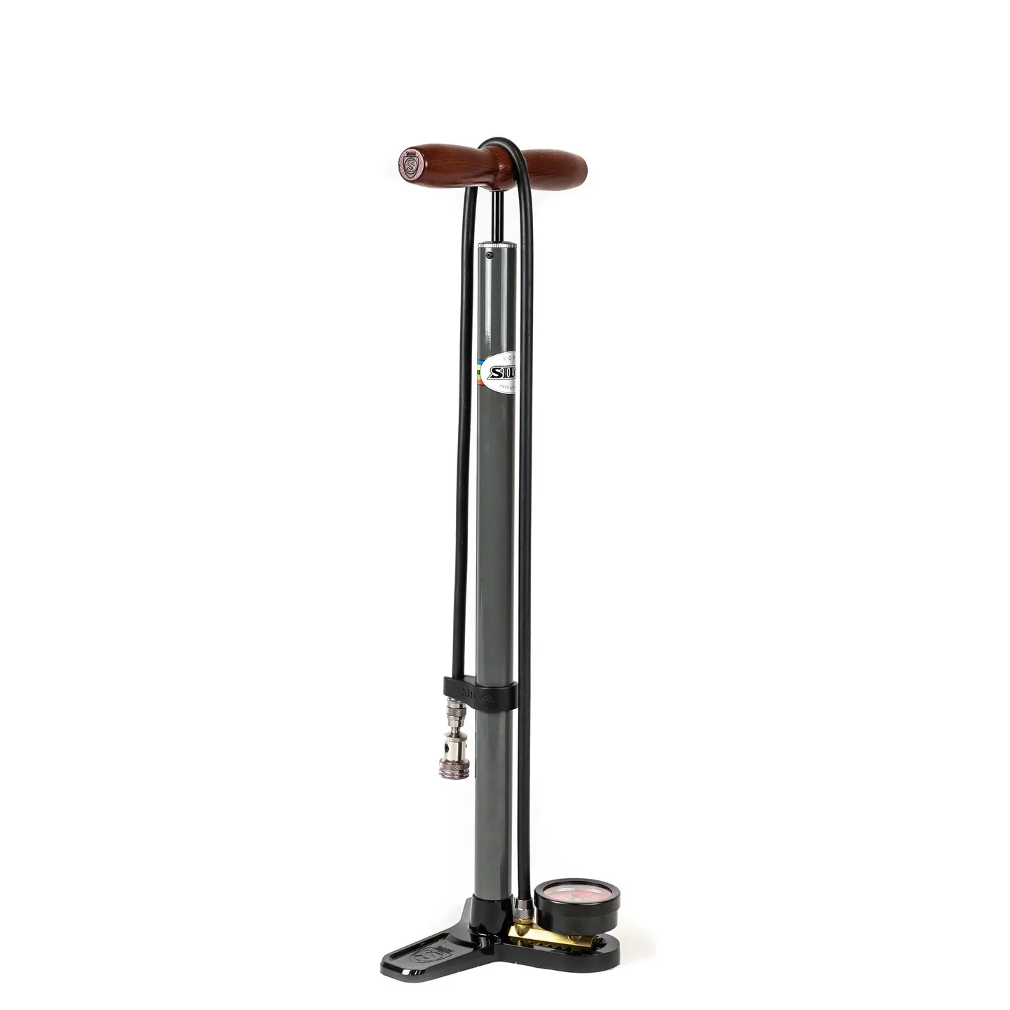 SILCA Pista Plus Golvpump, Grey, 220psi