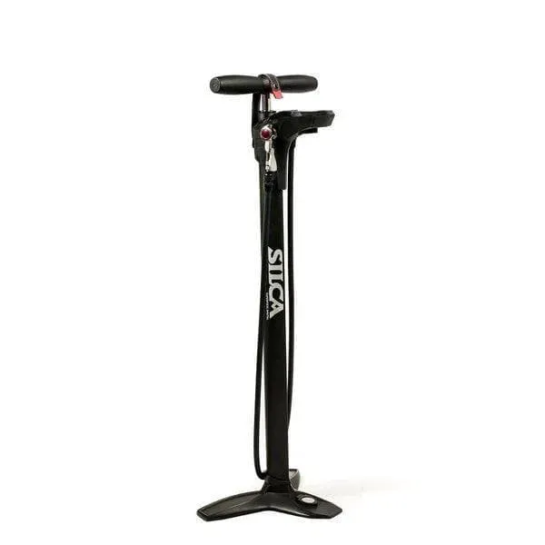 SILCA Superpista Digital Floor Pump, Black Red SILCA Superpista Digital Floor Pump, Black Red