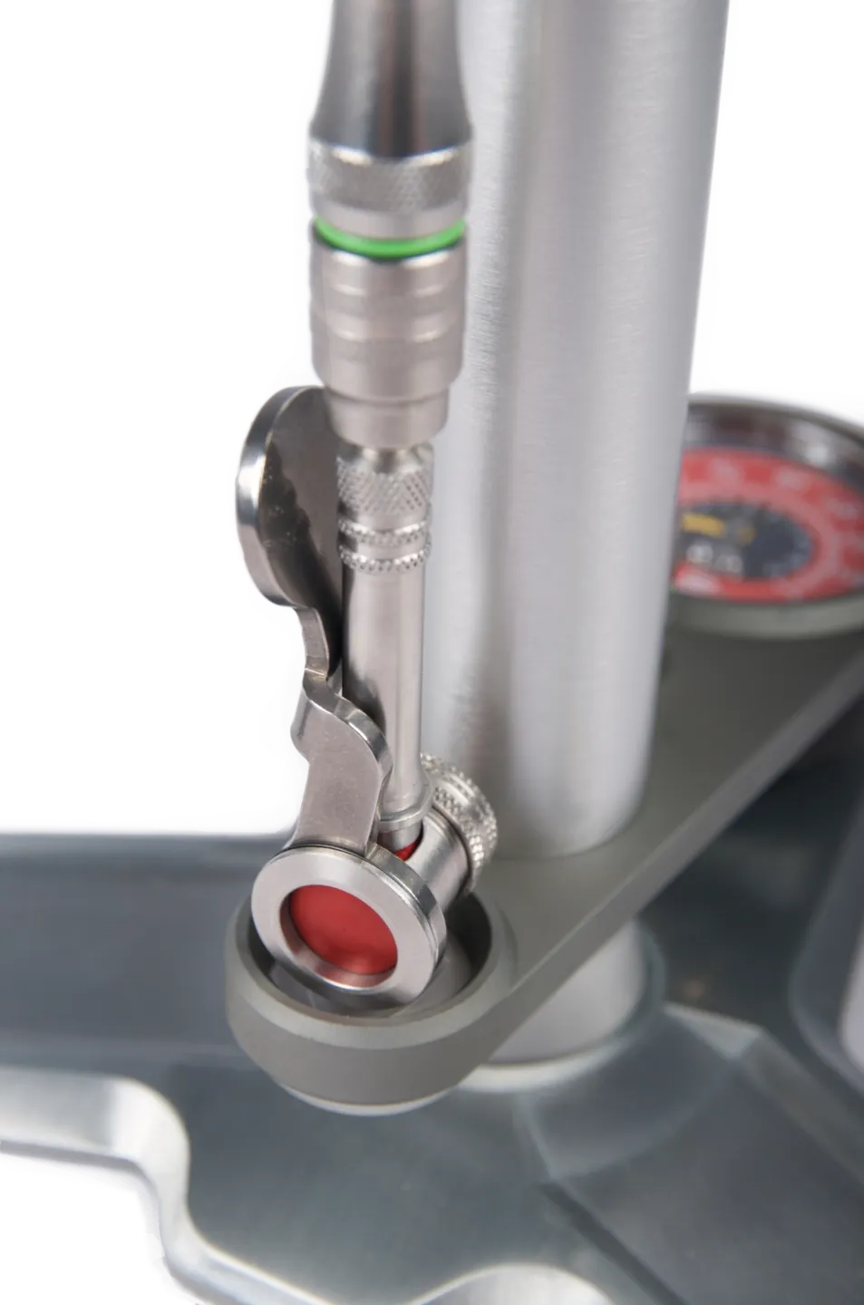 SILCA SuperPista Ultimate Hiro Golvpump, Silver / red, 160psi