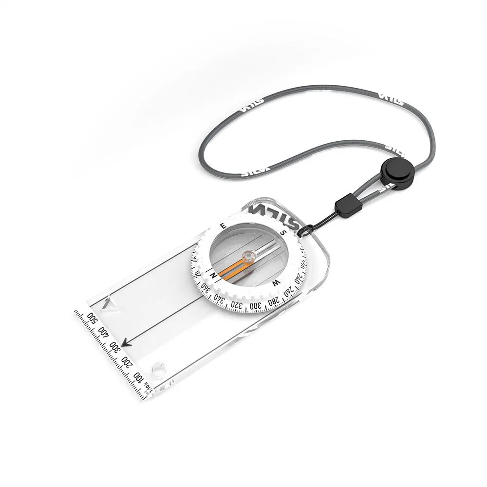 Silva Spike Jet Classic Kompass, Clear / white, One Size