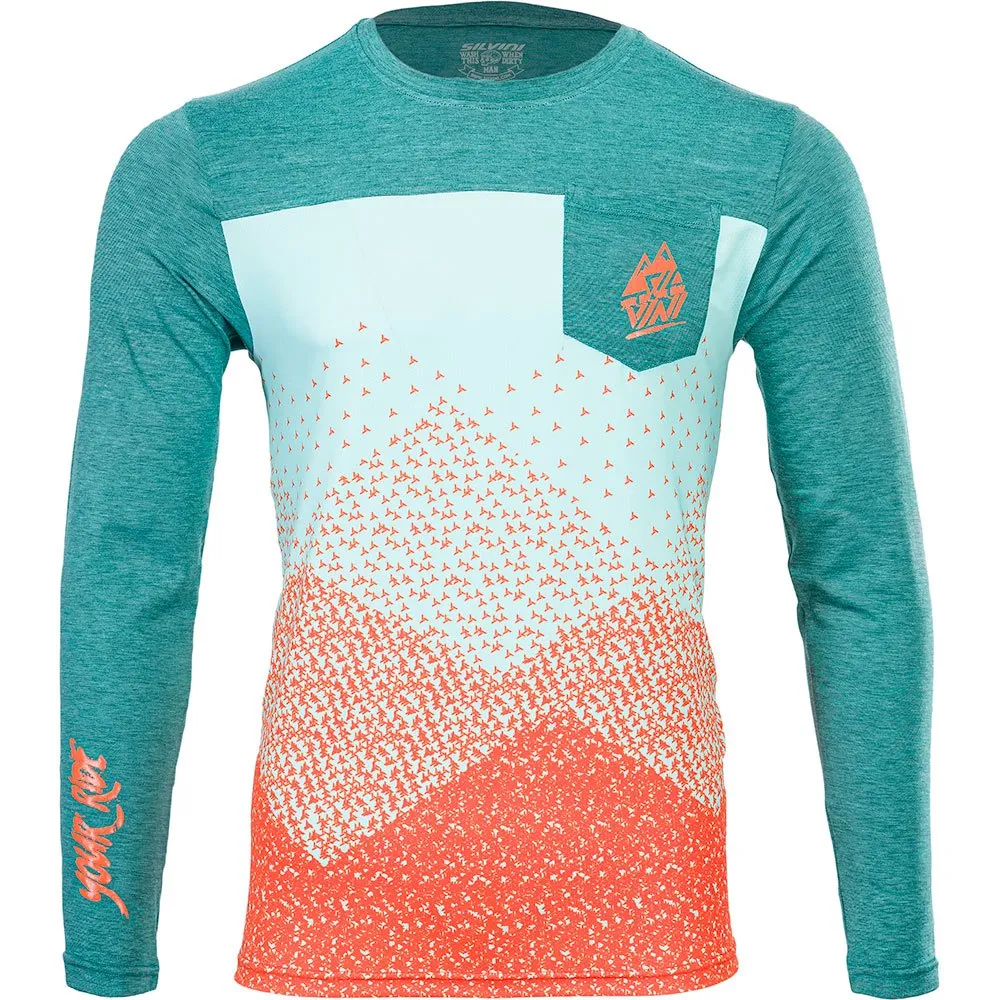 Silvini Ello Långärmad Trikå, Ocean / orange, 3XL