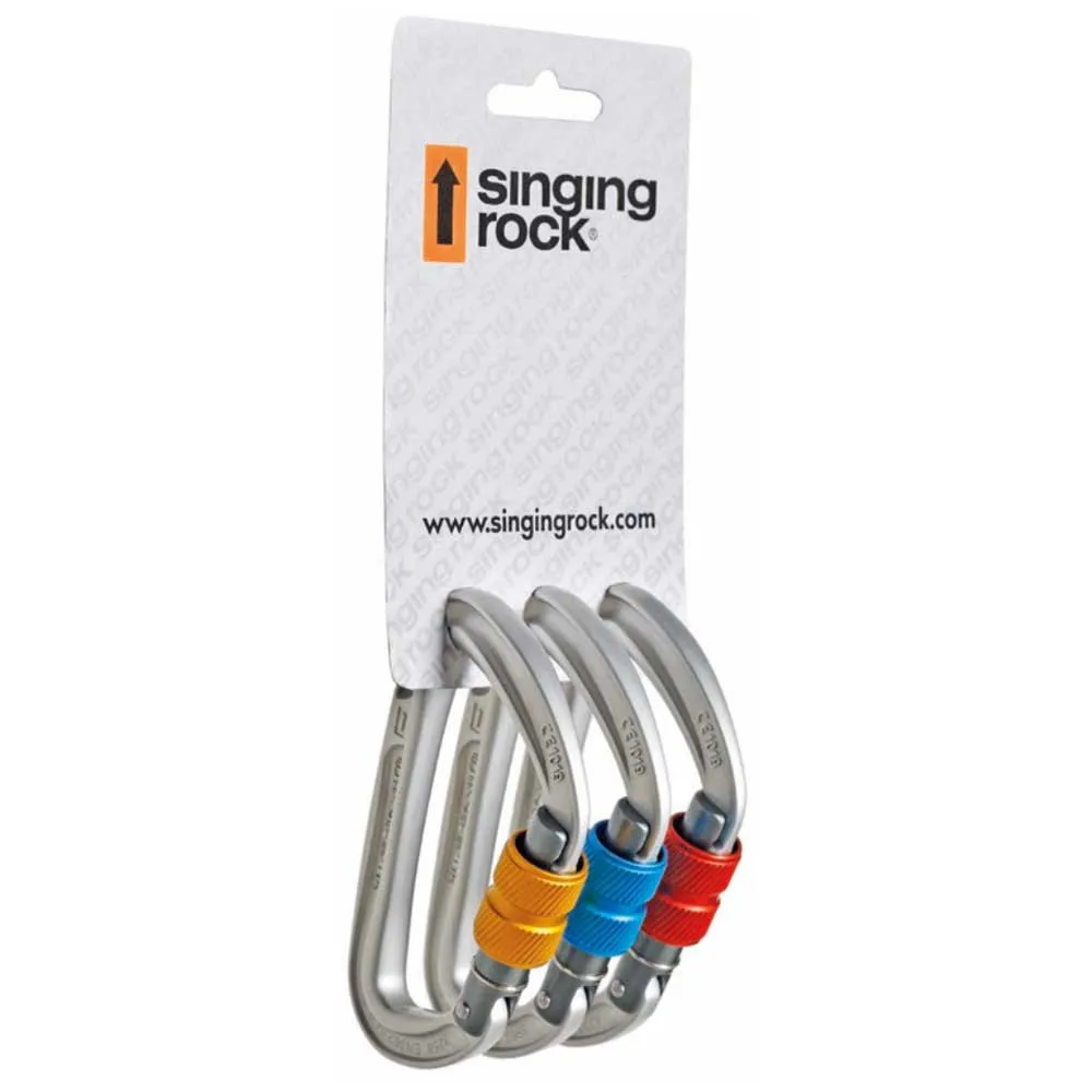 Singing Rock Colt Karabinkrok 3 Enheter, Grey, One Size