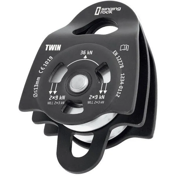 Singing Rock Twin Talja, Black, One Size