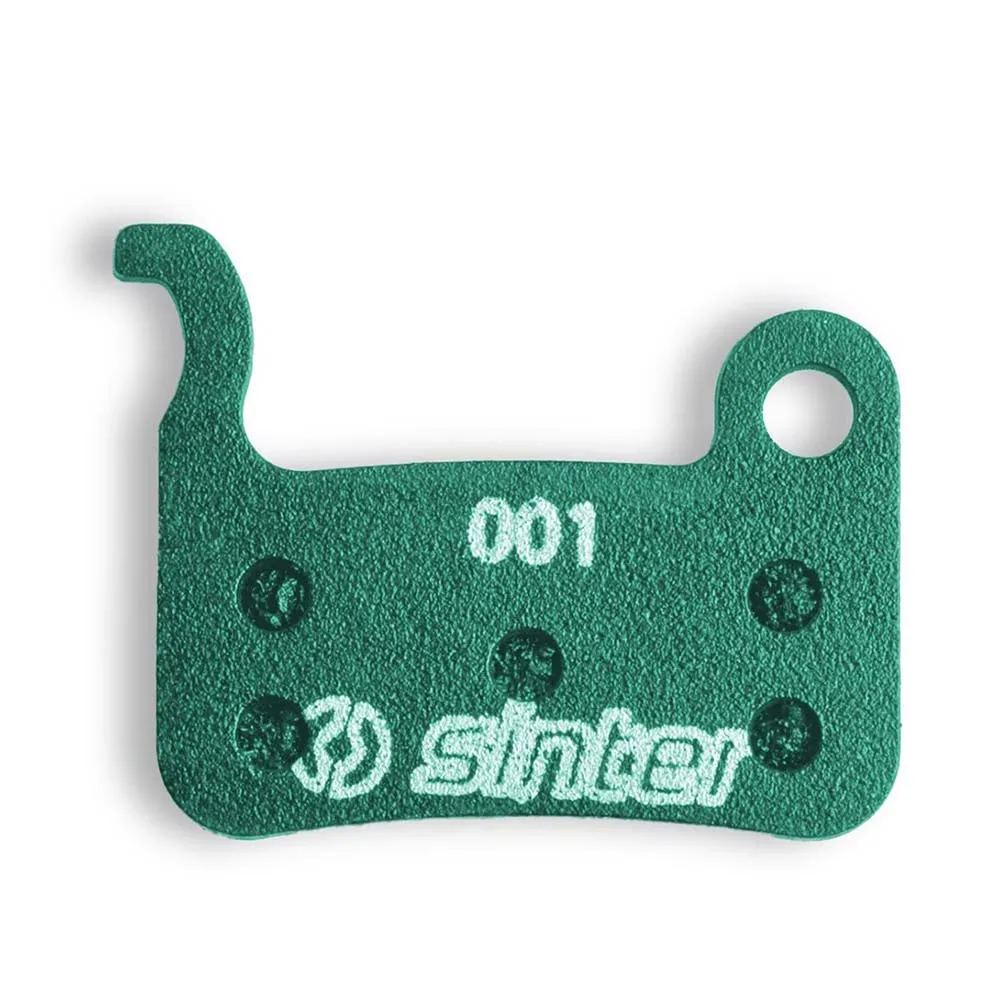 Sinter 001 Shimano A Mtb Race Organiska Skivbromsbelägg 25 Enheter, Green, One Size