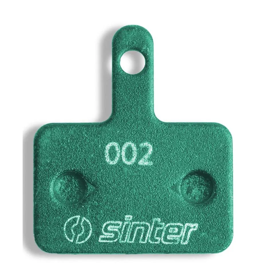 Sinter 002 Shimano B Mtb Race Organiska Skivbromsbelägg 25 Enheter, Green, One Size