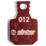 Sinter 012 Magura Mt Mtb Standard Organiska Skivbromsbelägg 25 Enheter, Red, One Size