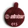 Sinter 015 Zoom Mtb Standard Organiska Skivbromsbelägg 25 Enheter, Red, One Size