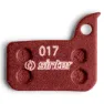 Sinter 017 Sram Road Mtb Standard Organiska Skivbromsbelägg 25 Enheter, Red, One Size