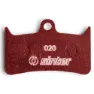 Sinter 020 Hope Mtb Standard Organiska Skivbromsbelägg 25 Enheter, Red, One Size