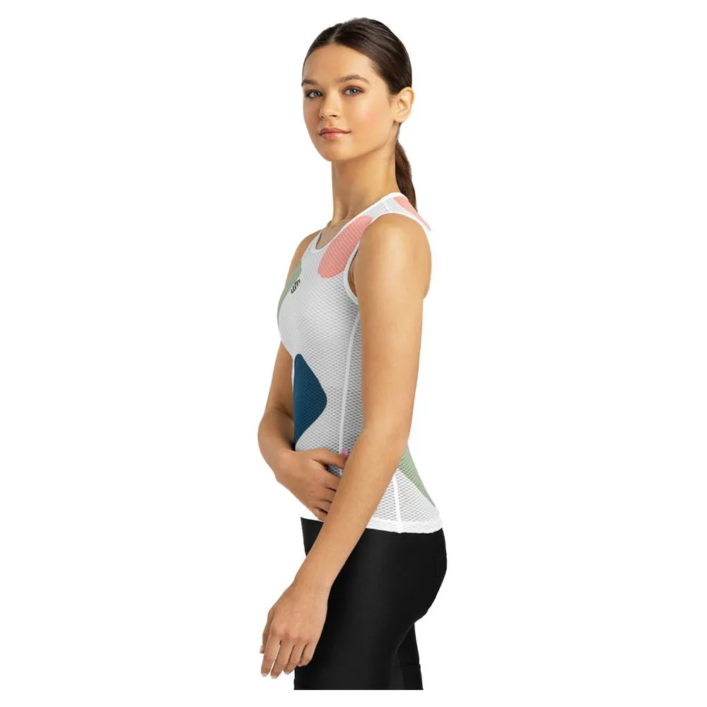 Siroko Camerig Ärmlös Baslager, White / multicolor Siroko Camerig Ärmlös Baslager, White / multicolor