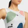 Siroko Camerig Ärmlös Baslager, White / multicolor