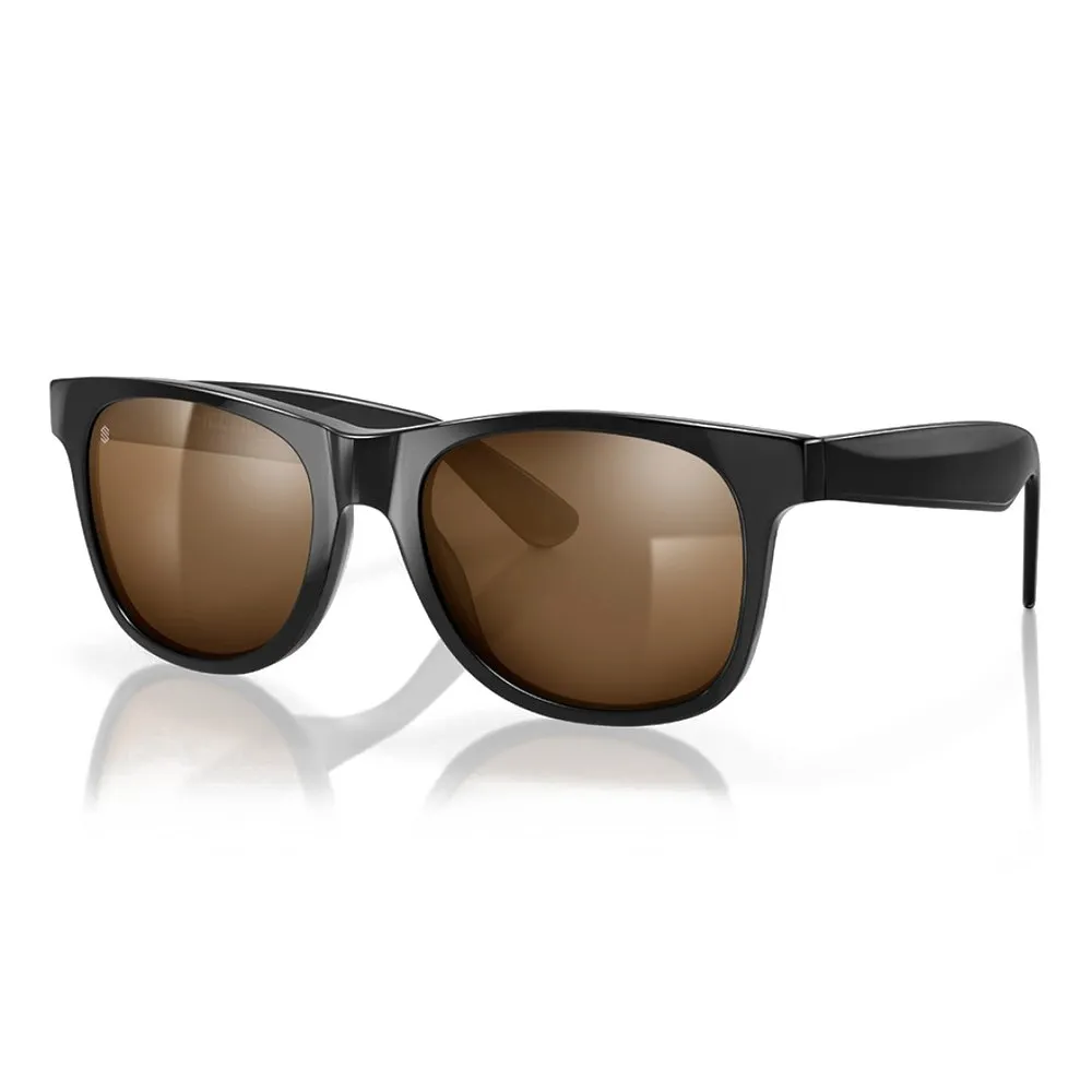 Siroko Capri Solglasögon, Black / brown, Brown Mirror/CAT3 Siroko Capri Solglasögon, Black / brown, Brown Mirror/CAT3