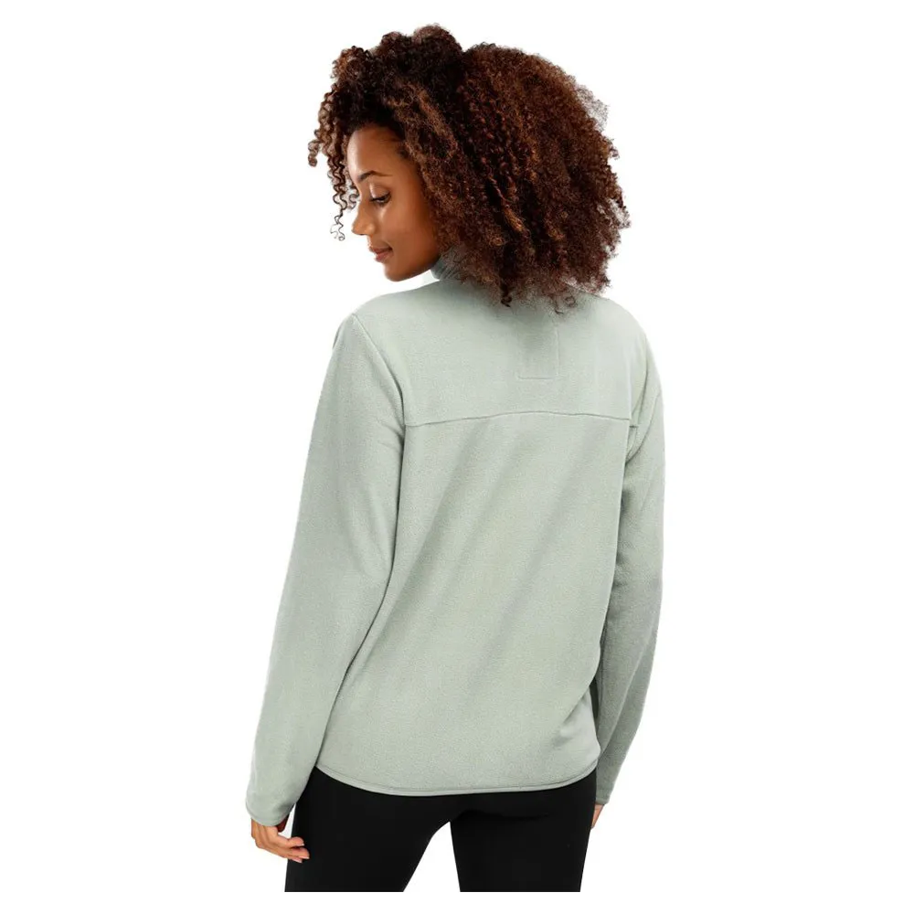 Siroko Cascade Fleece Med Halv Dragkedja, Ash green