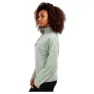 Siroko Cascade Fleece Med Halv Dragkedja, Ash green
