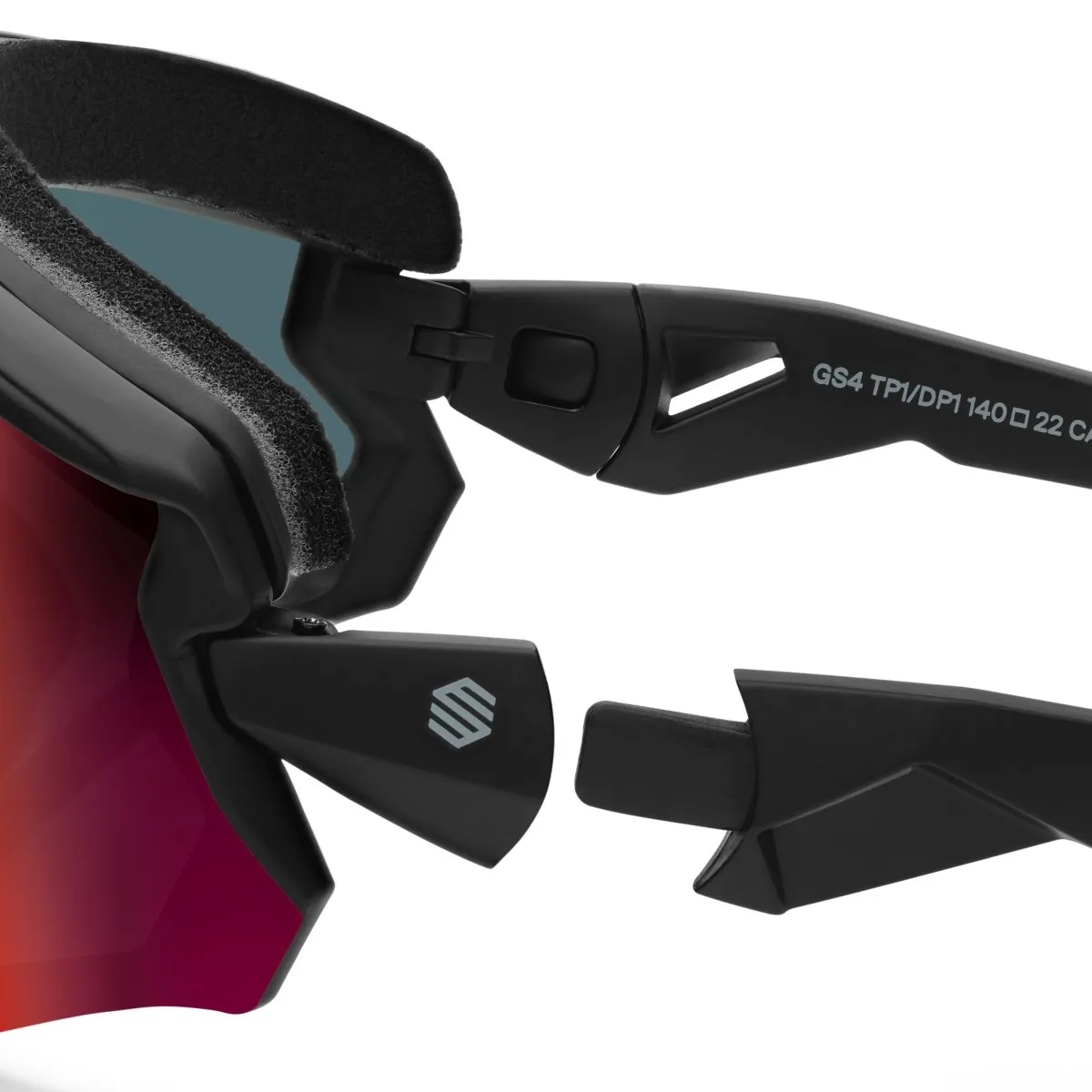 Siroko Gs4 Nansen Solglasögon, Black, Multicolor Mirror/CAT3