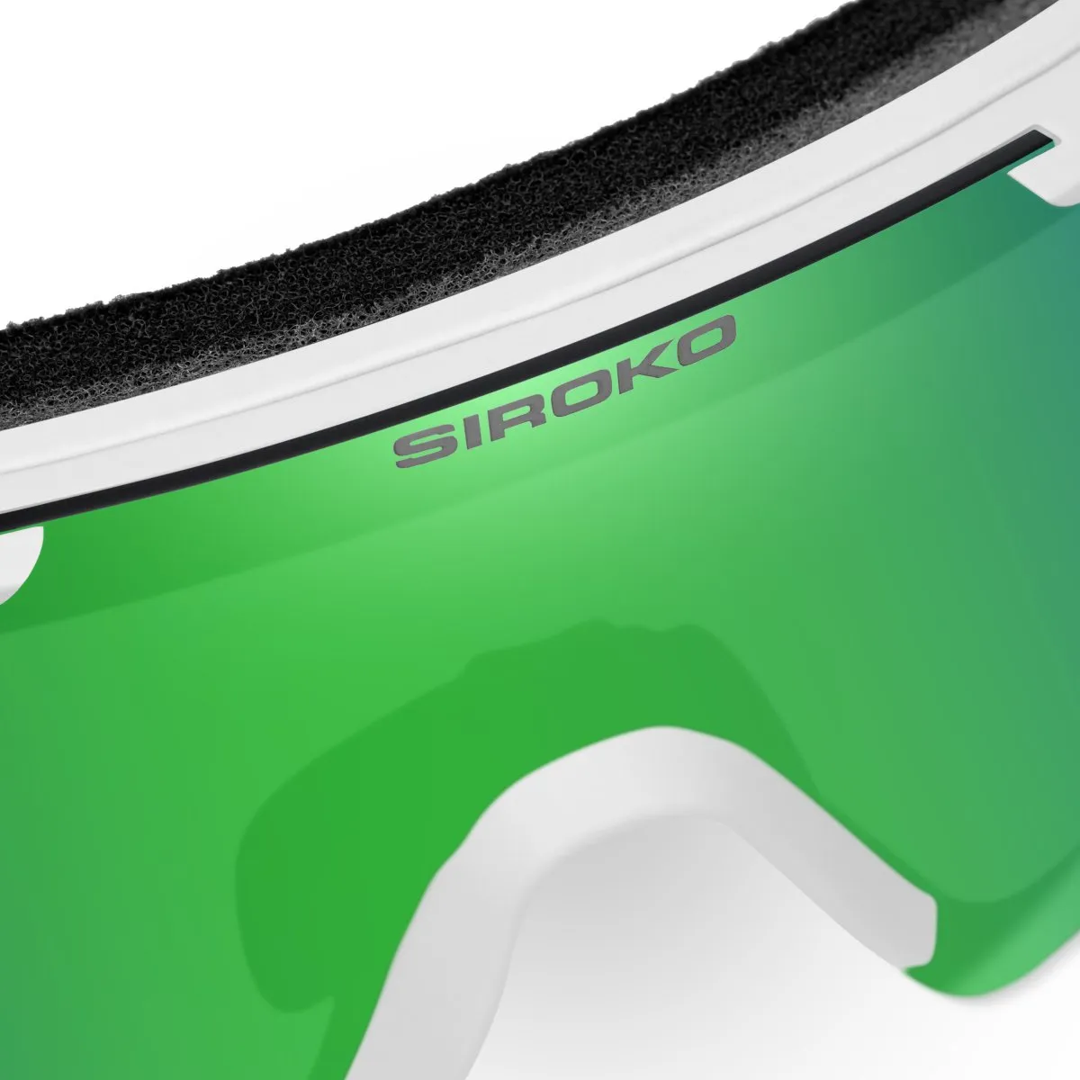 Siroko Gs4 Stein Solglasögon, White, Green Mirror/CAT3