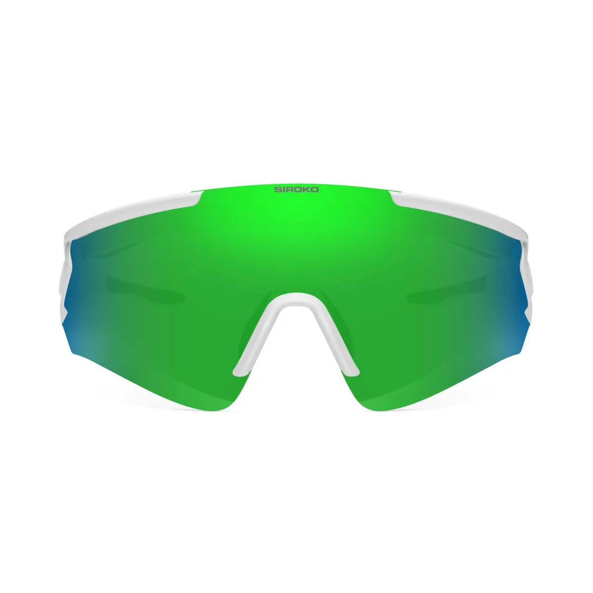 Siroko Gs4 Stein Solglasögon, White, Green Mirror/CAT3