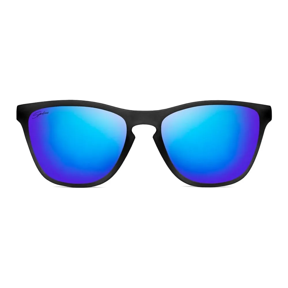 Siroko Hanalei Solglasögon, Black / blue, Blue Mirror