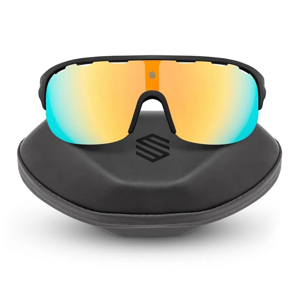 Siroko K3 California Solglasögon, Black / blue, Orange Mirror/CAT3